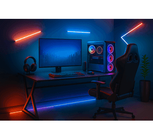 Escritorio Gamer Black Fx Para Pc Amplio Diseño Resistente