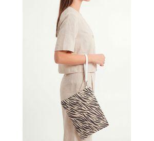 Cosmetiquero estampado zebra