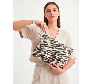 Cosmetiquero estampado zebra