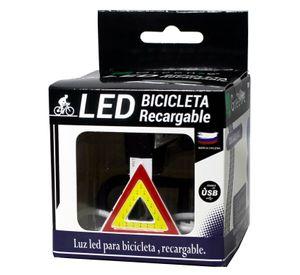 Luz Led Recargable Vía USB para Bicicleta