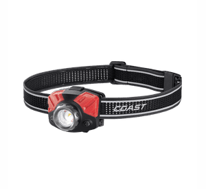 Linterna Frontal Coast FL75R Recargable Negra / Roja