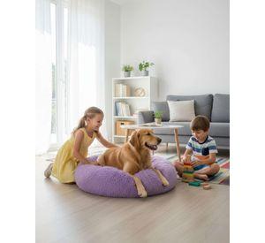 Cama Acolchada de Alta Densidad para tus mascotas 70 cm morado