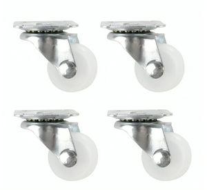 Pack 4 Ruedas Giratorias Sin Freno 2 Pulgadas