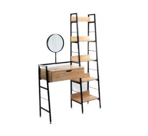 Mesa De Maquillaje Con 5 Repisas Madera De Acacia