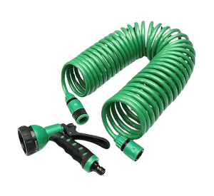Manguera extensible con pistola 7,5 mts Verde