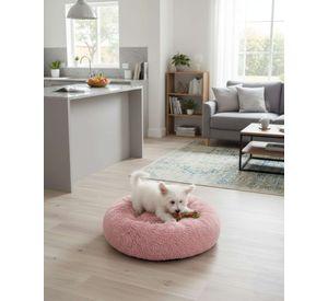 Cama Acolchada de Alta Densidad para tus mascotas 70 cm rosa