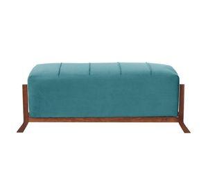 Banqueta Marsella Tela Velvet Turquesa