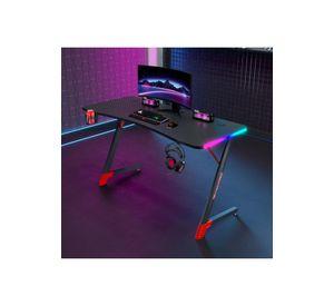 Escritorio Gamer profesional luces RGB 120cm Chic Home