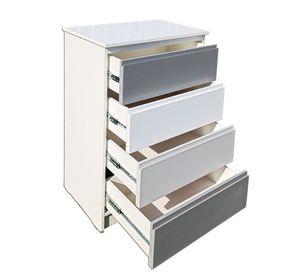 Cajonera 4 Cajones Grafito Gris Blanco