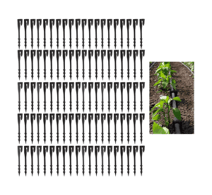 100 PCS estaca baston manguera polietileno 16mm reutilizable