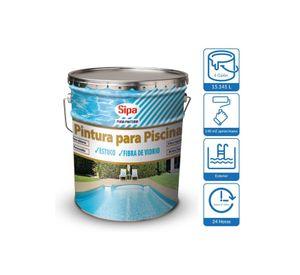 PINTURA SIPA PISCINA CELESTE  TN (4GL)