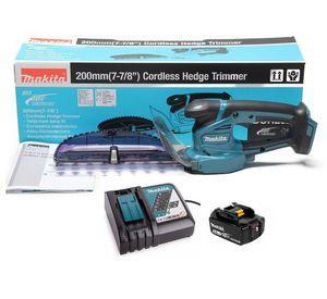 Cortasetos 200 mm -18V + 1 Batería 18V 3 Ah +1 Cargador Rápido Makita DUH202RF