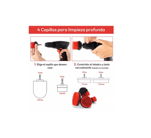 Kit 18 Piezas Limpieza De Auto Interior Y Exterior