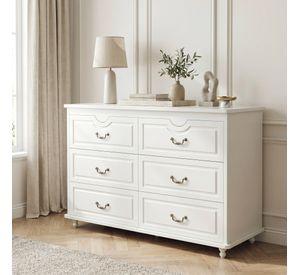Comoda Cajonera Gabriela Elegante Estilo France 120*40*78cm Blanco