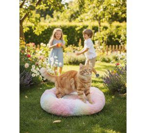 Cama Acolchada de Alta Densidad para tus mascotas 70 cm multicolor