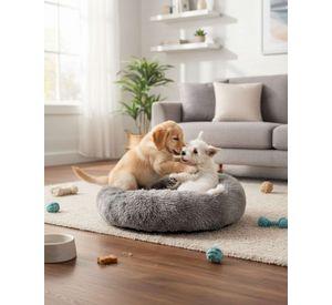 Cama Acolchada de Alta Densidad para tus mascotas 80 cm gris