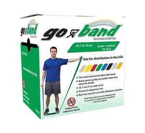 Bandas elásticas GoBand® Verde Resistencia Media 45.7 mts