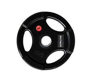 Disco Olímpico Engomado con Agarres 10 kg