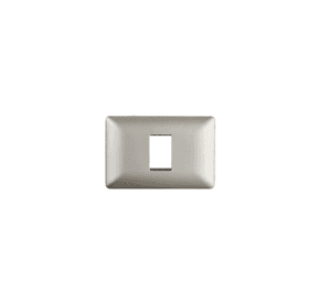 Placa Simple Base Soporte Modulo Tomacorriente Interruptor Stanford Champagne