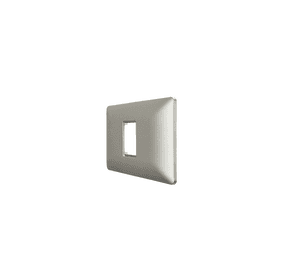 Placa Simple Base Soporte Modulo Tomacorriente Interruptor Stanford Champagne