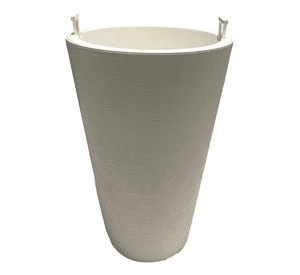 Macetero 46cm Grafiato Cónico Kd9952