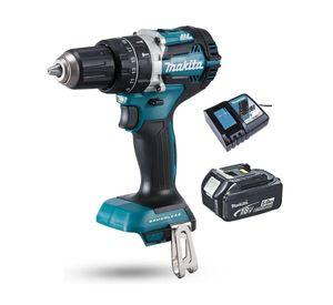 Taladro Atornillador Percutor 54 Nm 18v 5 Ah Makita Dhp484