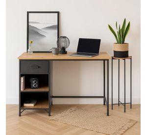 Escritorio Estilo Industrial con Cajón y Repisas 5Five