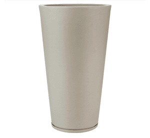 MACETERO FLORIDIS GENEBRA BEIGE 80CM CON PLATO