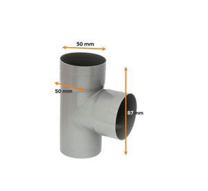 Tee Pvc Sanitario Gris 50 X 50mm Pvc Petroflex