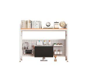 Organizador De Escritorio Multifuncional Con Repisa Metal