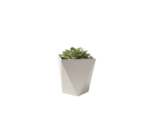 Set 2 Macetero Decorativo Geométrico Diamantado Adorno Jhn
