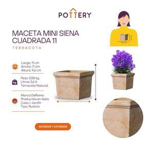 Mini Maceta 11cm Siena Cuadrada