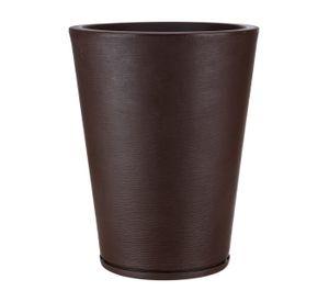 MACETERO FLORIDIS GENEBRA CAFE 57CM CON PLATO