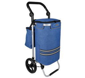 Carrito de Compras Plegable Supermercado o Feria + Bolso Cooler Blue