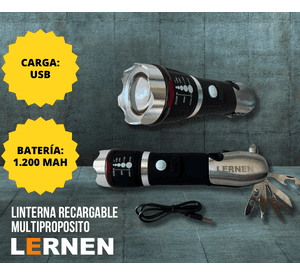 Linterna Con Zoom Multiproposito con accesorios