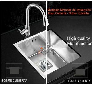 Lavaplatos Dekora 43x43cm 2mm Plata