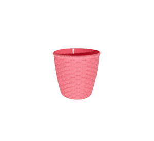 Set 2 Macetero Decorativo Diseño Trenzado Contenedor Jhn