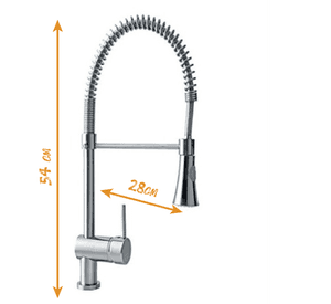 Llave Monomando Lavaplatos Vertical Profesional Taumm
