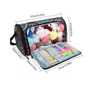 Bolso Organizado Almacenamiento Hilo/lana/crochet Para Tejer