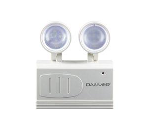LAMPARA DE EMERGENCIA DAUMER 2X2W LUZ FRIA EMER-1000