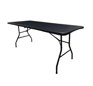 MESA PLEGABLE 180x74x74 NEGRA
