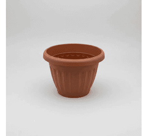 Macetero Plastico Redondo Terracota 15x21 5Cm