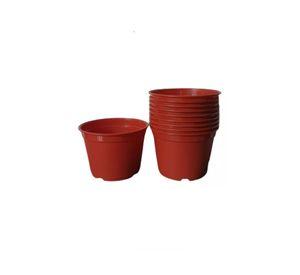 Pack de 10 Maceteros Redondos 16cm Terracota