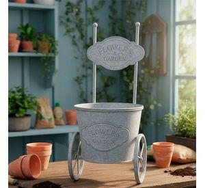 Macetero Decorativo Metal Hogar Jardin