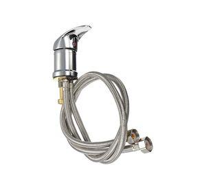 Llave Monomando Peluquería Grifo Lavapelo Barberia Acero