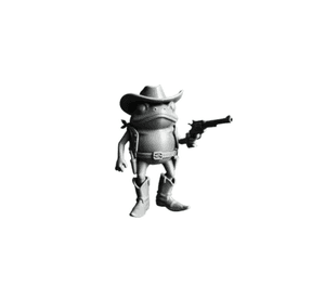 Figura Decorativa Prints Patro- Rana Vaquera