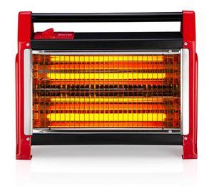 Estufa Calefactor Electrico De Cuarzo 1600W 2N Rojo KC-160AS Kendal