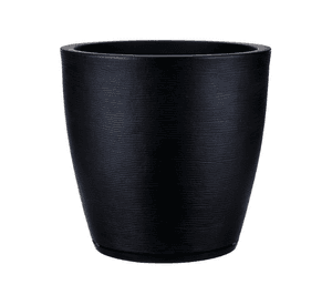 MACETERO FLORIDIS AMSTERDAM NEGRO 45CM CON PLATO