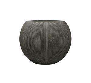 Macetero Belgrado Negro Redondo Poliresina Diametro 37 cm x Alto 30 cm