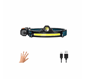 Linterna Frontal Led Minero Recargable 5000lum Cintillo